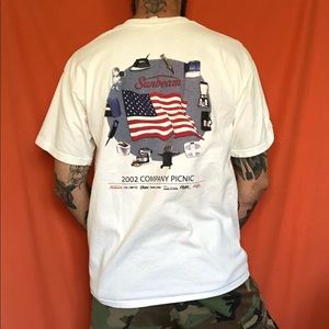 VINTAGE Y2K 2002 Sunbeam Company Picnic Shirt